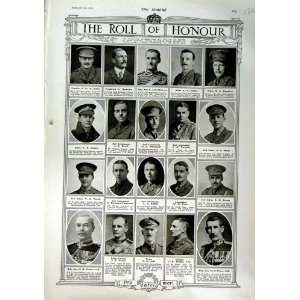  1916 ROLL HONOUR DEAD SOLDIERS WAR PARKIN BOVILL SALE 
