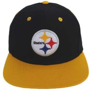  Pittsburgh Steelers Retro Logo Snapback Cap Hat Black 