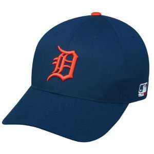  MLB ADULT Detroit TIGERS Road Blue Orange D Hat Cap 