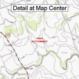  USGS Topographic Quadrangle Map   Joppa, Texas (Folded 