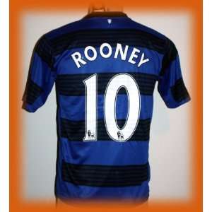 MANCHESTER UNITED AWAY ROONEY 10 FOOTBALL SOCCER JERSEY X LARGE 