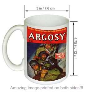 Argosy Magazine Invasion Limited Vintage Pulp COFFEE MUG  