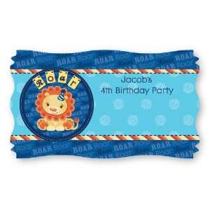  Lion Boy   Set of 8 Personalized Birthday Party Name Tag 