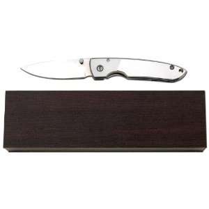 Best Quality Liner Lock Knife In Wood Box By Maxam® Liner Lock Knife