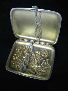 Kerr Art Nouveau Sterling Silver Cigarette Case or Card Case  