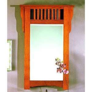  American Themes 24 Mirror in Red Burnished Oak