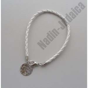  Kabala Bracelets Braided White Shma Israel Nickel 