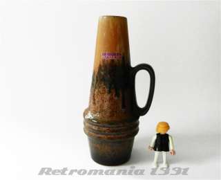 Scheurich 400 22, West German fat lava vase, Mid. Century pottery 70s 