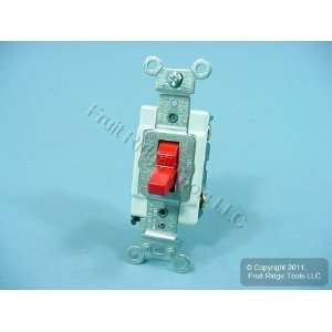 Leviton RED INDUSTRIAL Toggle Wall Light Switches Single Pole 20A 1221 