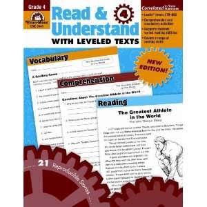  Read & Understand with Leveled Texts, Grade 4 [Paperback 