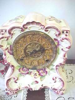 Antique Kroeber NY Porcelain Clock  