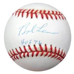  Autographed Bob Lemon Ball   AL HOF 76 PSA DNA #K86050 
