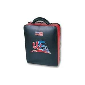  leg kick pad in leather suit case style