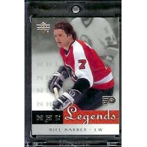  2001 /02 Upper Deck NHL Legends Hockey # 55 Bill Barber Flyers 