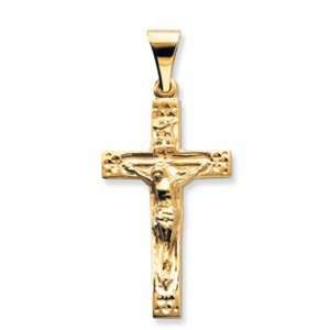  14k Yellow Gold Crucifix Pendant 20x12mm   JewelryWeb 