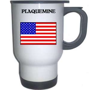   Plaquemine, Louisiana (LA) White Stainless Steel Mug 