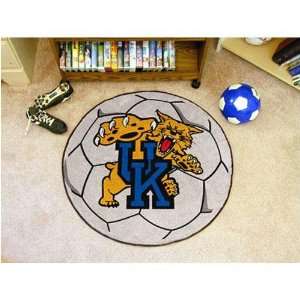 Kentucky Wildcats NCAA Soccer Ball Round Floor Mat (29) Wildcat Logo 