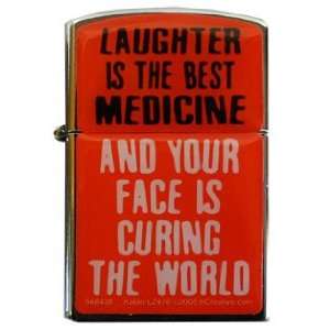  Laughter is the Best Medicine Flip Top Lighter Sports 