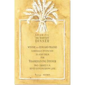  Wheat Sheaf Holiday Invitations