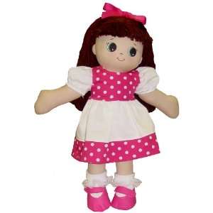  Adorable Kinders White with Pink Polka Dot Trim Dress 