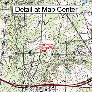 USGS Topographic Quadrangle Map   Knightdale, North Carolina (Folded 