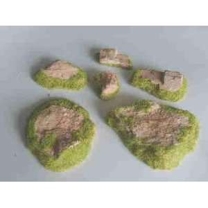  28mm Terrain Medium Grassy Knolls (Brown) Toys & Games