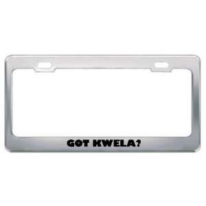 Got Kwela? Music Musical Instrument Metal License Plate Frame Holder 