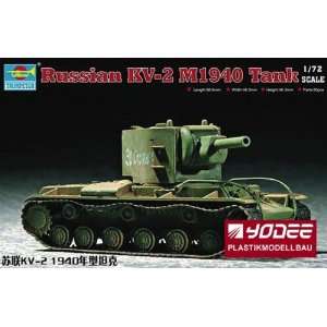  07235 1/72 Russian KV 2 Model 40 Tank Toys & Games