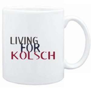  Mug White  living for Kolsch  Drinks