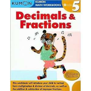  Grade 5 Decimals & Fractions (Kumon Math Workbooks) Toys & Games