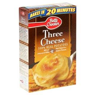 Betty Crocker Potatoes, Three Cheese, 5 Ounce Boxes (Pack of 12)