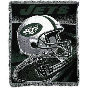  Jets Northwest NFL Jacquard Spiral Throw ( Jets ) Sports 