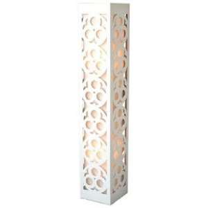    Candea White Wooden Frame 47 1/2 High Lamp