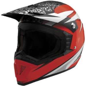  Sparx Shotgun Stealth Red motocross Helmet   Color  red 