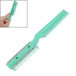  Rosallini Green Plastic Comb w 2 Pcs Hair Cutting Trimmer 