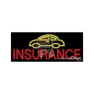 Auto Insurance Logo LED Business Sign 11 Tall x 27 Wide x 1 Deep