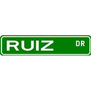  RUIZ Street Sign ~ Family Lastname Sign ~ Gameroom 