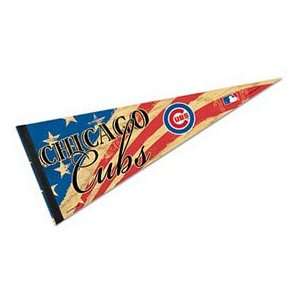  Chicago Cubs Stars and Stripes Premium Felt Pennant 
