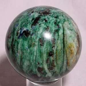 Kyanite & Garnet in Fuchsite Natural Crystal Sphere Russia  