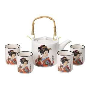  Japanese Geisha Tea Set