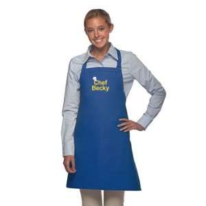   Bib Apron (Embroidered Name with Chef Hat Design)
