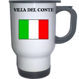   Italia)   VILLA DEL CONTE White Stainless Steel Mug 