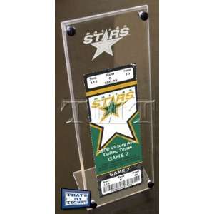 Dallas Stars Engraved Ticket Stand