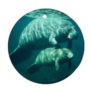  Manatee Ornament (Round)