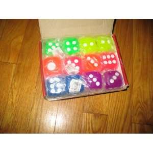  1 Flashing Dice Assort. Colors Toys & Games