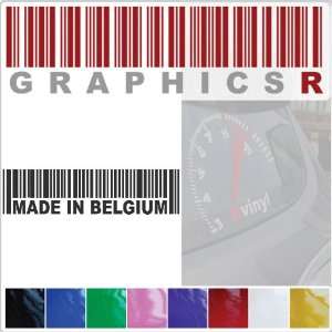   Decal Graphic   Barcode UPC Pride Patriot Made In Belgium A322   Pink