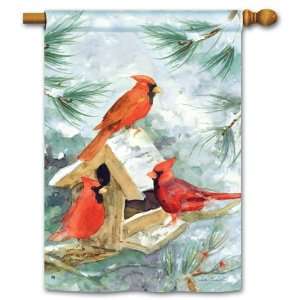   Polyester Cardinal Feeder Standard Flag, Fade and Mildew Resistant