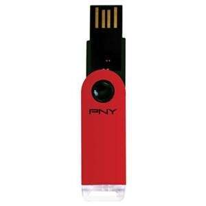  PNY Technologies, 4GB Micro Swing Attache Dk Red (Catalog 