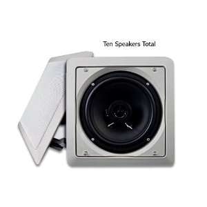 Acoustic Audio LC265i 10PKG (10) 250 Watt 6.5 In Wall Home Speakers 