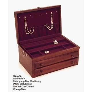  Regal Natural Oak Reed and Barton Jewelry Box Everything 
